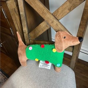 Target Wondershop 2023 Shaped Dog with Christmas Sweater Novelty Throw P…